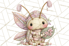 Magic Garden Bugs Clipart PNG, Pastel Fairy Garden Png Product Image 5