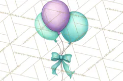 Birthday Balloon Clipart, Balloon Bunch PNG, Party Balloon Product Image 2