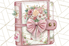 Floral Girl Power Clipart, Girly Feminine Icons Png Product Image 2