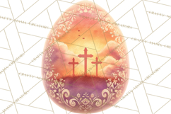 Christian Easter Clipart PNG, Resurrection Easter Egg Product Image 3