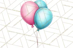 Birthday Balloon Clipart, Balloon Bunch PNG, Party Balloon Product Image 3