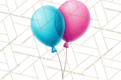 Birthday Balloon Clipart, Balloon Bunch PNG, Party Balloon Product Image 4