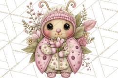 Magic Garden Bugs Clipart PNG, Pastel Fairy Garden Png Product Image 4