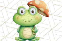 Frog Storybook Clipart, Cute Cartoon Frog Illustrations Png Product Image 4