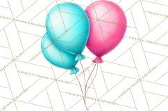 Birthday Balloon Clipart, Balloon Bunch PNG, Party Balloon Product Image 5