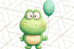 Frog Storybook Clipart, Cute Cartoon Frog Illustrations Png Product Image 5