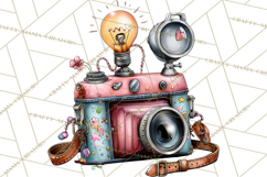 Retro Glam Kids Clipart PNG, Vintage Inspired Mini World Product Image 2