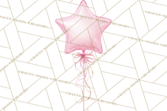 Pink Birthday Clipart, Vibrant Party Decorations PNG Product Image 2