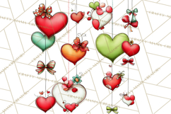 Valentine Goose Clipart PNG, Cute Watercolor Goose World Png Product Image 4