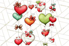 Valentine Goose Clipart PNG, Cute Watercolor Goose World Png Product Image 4