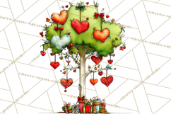 Valentine Goose Clipart PNG, Cute Watercolor Goose World Png Product Image 5