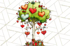 Valentine Goose Clipart PNG, Cute Watercolor Goose World Png Product Image 5
