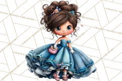 Retro Glam Kids Clipart PNG, Vintage Inspired Mini World Product Image 2