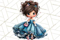 Retro Glam Kids Clipart PNG, Vintage Inspired Mini World Product Image 2