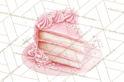 Pink Birthday Clipart, Vibrant Party Decorations PNG Product Image 3