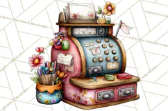 Retro Glam Kids Clipart PNG, Vintage Inspired Mini World Product Image 4