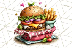 Retro Glam Kids Clipart PNG, Vintage Inspired Mini World Product Image 4