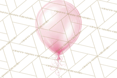 Pink Birthday Clipart, Vibrant Party Decorations PNG Product Image 3