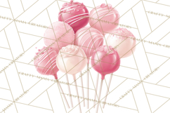 Pink Birthday Clipart, Vibrant Party Decorations PNG Product Image 4