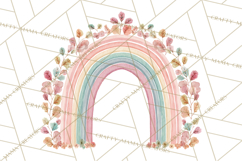 Valentine Boho Rainbow Clipart, Romantic Heart Rainbows PNG Product Image 5