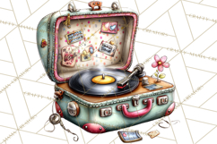 Retro Glam Kids Clipart PNG, Vintage Inspired Mini World Product Image 5