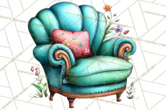 Retro Glam Kids Clipart PNG, Vintage Inspired Mini World Product Image 2