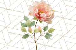 Soft Pastel Spring Floral Clipart, Pink Roses Tulips Png Product Image 4