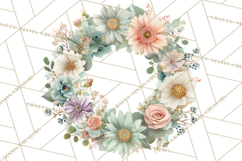 Soft Pastel Spring Floral Clipart, Pink Roses Tulips Png Product Image 4