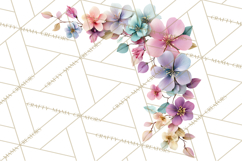 Soft Pastel Spring Floral Clipart, Pink Roses Tulips Png Product Image 4