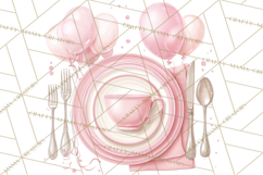 Pink Birthday Clipart, Vibrant Party Decorations PNG Product Image 3