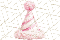 Pink Birthday Clipart, Vibrant Party Decorations PNG Product Image 5