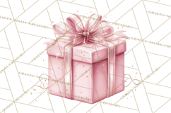 Pink Birthday Clipart, Vibrant Party Decorations PNG Product Image 2