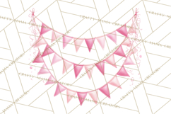Pink Birthday Clipart, Vibrant Party Decorations PNG Product Image 4