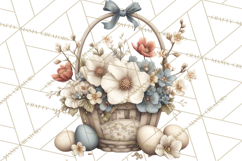 French Vintage Easter Bunny Clipart PNG, Soft Pastel Easter Product Image 4