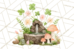 Cottagecore St Patrick’s Day Clipart, Mini Irish Cottage Png Product Image 3
