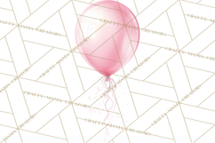 Pink Birthday Clipart, Vibrant Party Decorations PNG Product Image 4