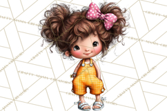 Retro Glam Kids Clipart PNG, Vintage Inspired Mini World Product Image 5
