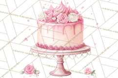 Pink Birthday Clipart, Vibrant Party Decorations PNG Product Image 2
