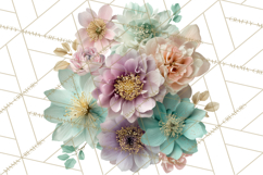 Soft Pastel Spring Floral Clipart, Pink Roses Tulips Png Product Image 4