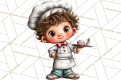 Retro Glam Kids Clipart PNG, Vintage Inspired Mini World Product Image 2