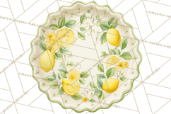 Farmhouse Lemon Kitchen Clipart, Lemon Kitchen Appliances Product Image 4