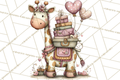 Easter Safari Animal Clipart, Cute Safari Mail PNG Product Image 2