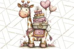 Easter Safari Animal Clipart, Cute Safari Mail PNG Product Image 2