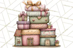 Easter Safari Animal Clipart, Cute Safari Mail PNG Product Image 3