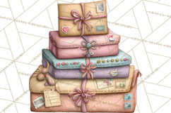 Easter Safari Animal Clipart, Cute Safari Mail PNG Product Image 5