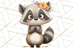 Woodland Animals Clipart, Cute Forest Animals, Foxes Png Product Image 2