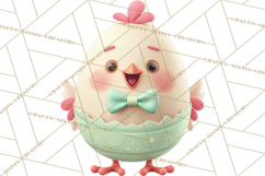 Whimsical Easter Characters Clipart PNG, Cute Mint Png Product Image 2