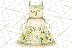 Farmhouse Lemon Kitchen Clipart, Lemon Kitchen Appliances Product Image 2