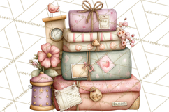 Easter Safari Animal Clipart, Cute Safari Mail PNG Product Image 2