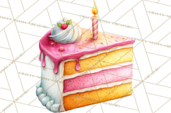 Safari Birthday Clipart PNG, Watercolor Safari Animals Product Image 3